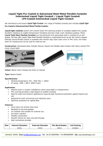 Liquid Tight Pvc Coated in Galvanized Steel Metal Flexible Conduits