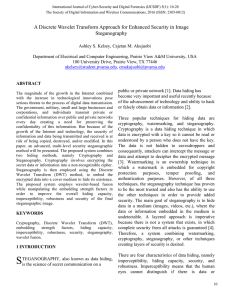 A Discrete Wavelet Transform Approach for Enhanced Security in