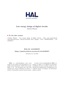 Low energy design of digital circuits - Pastel