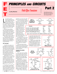 FET Principles and Circuits Part 2