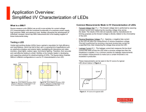 Application Overview: Simplified I/V Characterization of LEDs