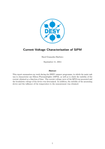 Current-Voltage Characterisation of SiPM