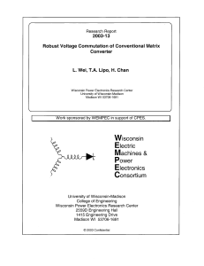 Robust Voltage Commutation of Conventional Matrix Converter