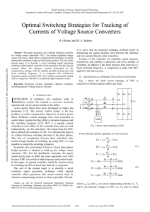 Optimal Switching Strategies for Tracking of Currents of Voltage