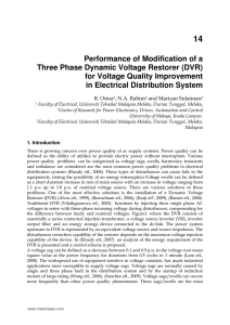 Performance of Modification of a Three Phase Dynamic Voltage