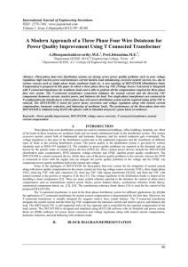 A Modern Approach of a Three Phase Four Wire Dstatcom for