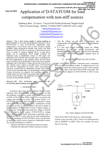 Application of D-STATCOM for load compensation with non