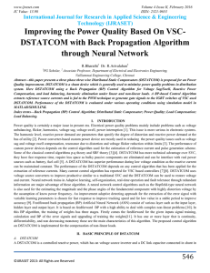 Improving the Power Quality Based On VSC