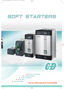 Soft Starter ST Range Catalogue UK
