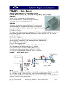 PROJECT: Motor Control