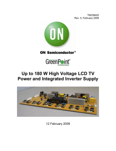 Up to 180 W High Voltage LCD TV Power and Integrated Inverter