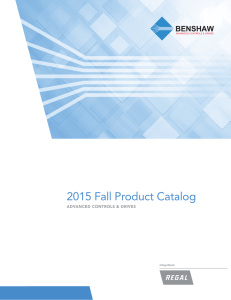 2015 Benshaw Product Catalog (without pricing)