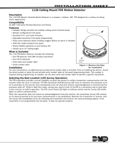 1126 Ceiling Mount PIR Motion Detector