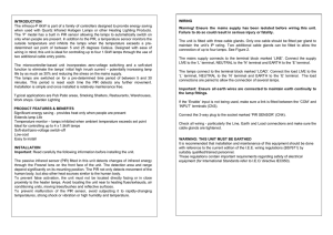 X10710 - UAL 6kW Infresco P Installation Manual