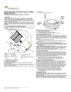 EE1265 EchoStream® 360° Passive InfraRed Motion Detector