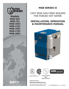 MGB SERIES II CAST IRON GAS FIRED BOILERS