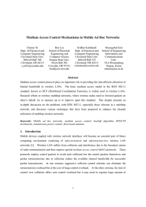 Medium Access Control Mechanisms in Mobile Ad Hoc Networks