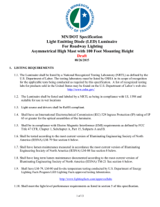 Asymmetrical Specification - Minnesota Department of Transportation