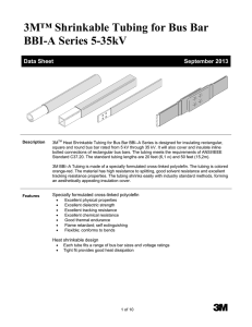 Heat Shrinkable Tubing for Bus Bar BBI-A Series