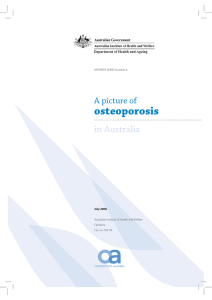 A picture of osteoporosis in Australia