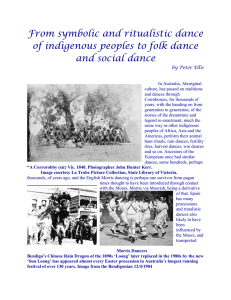 From symbolic, ritualistic to folk and social dance, Part 1