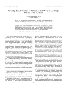 Assessing the Effectiveness of Various Auditory Cues in Capturing a