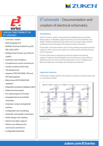 E .schematic- Documentation and creation of electrical schematics