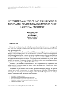 integrated analysis of natural hazards in the coastal semiarid
