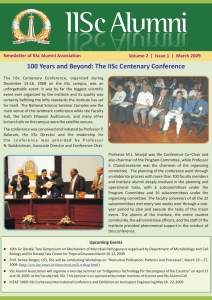 100 Years and Beyond: The IISc Centenary Conference
