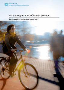On the way to the 2000-watt society