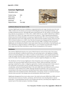 Draft Report - New Hampshire Fish and Game Department