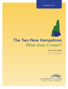 The Two New Hampshires What does it mean?