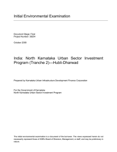 North Karnataka Urban Sector Investment Program (Tranche 2
