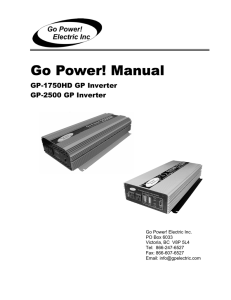 Go Power! Manual