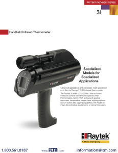 Raytek Raytek RAYR3ILTCL3U 3I IR Thermometer with Crossed