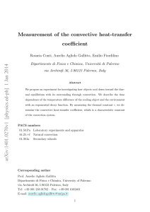 Measurement of the convective heat-transfer coefficient