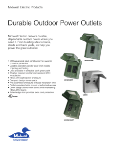 Durable Outdoor Power Outlets