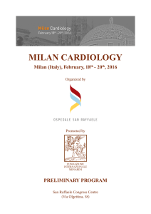 MILAN CARDIOLOGY Milan (Italy) - Fondazione Internazionale