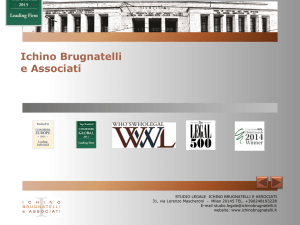 Law Firm Presentation - Studio Legale Ichino Brugnatelli e Associati