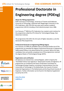 Professional Doctorate in Engineering degree