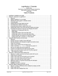 LogicWorks Tutorial - Computer Science and Engineering