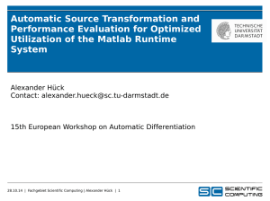 Automatic Source Transformation and Performance