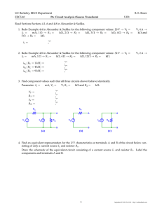 Circuit Analysis (Source Transform)