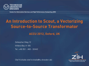 An Introduction to Scout, a Vectorizing Source-to