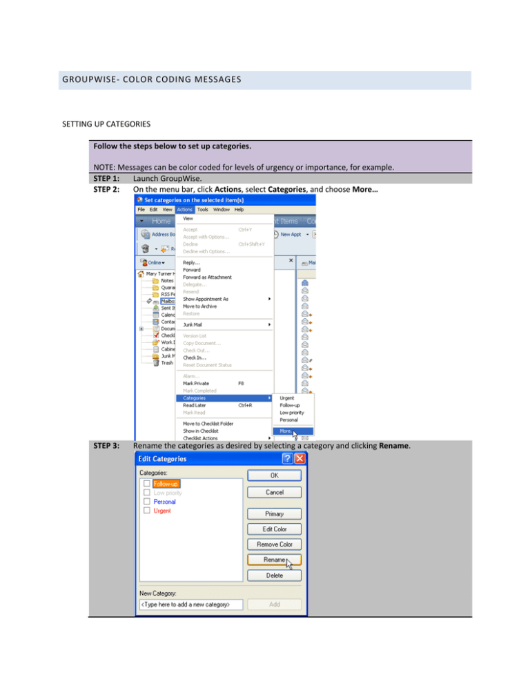 groupwise-color-coding-messages