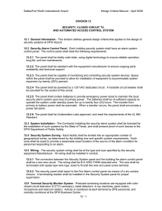 division 12 security, closed circuit tv, and automated