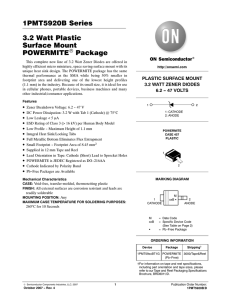 3.2 Watt Plastic Surface Mount POWERMITE© Package