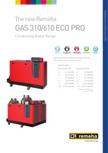 GAS 310/610 ECO PRO - Remeha Commercial Boilers