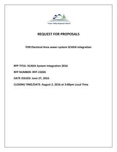 RFP-15026 SCADA System Integration 2016