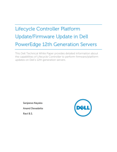 Lifecycle Controller Platform Update/Firmware Update